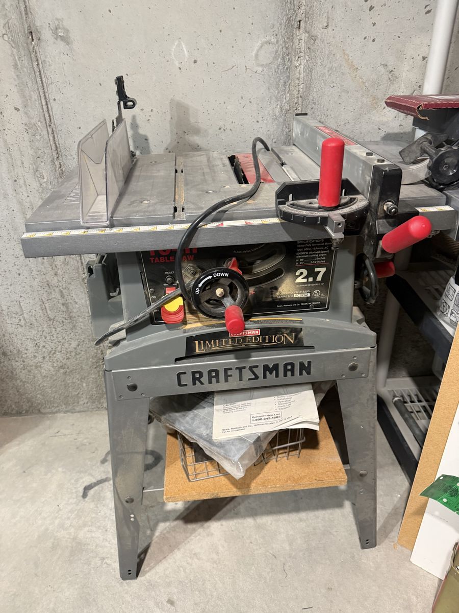 Craftsman Limited Edition Table Saw