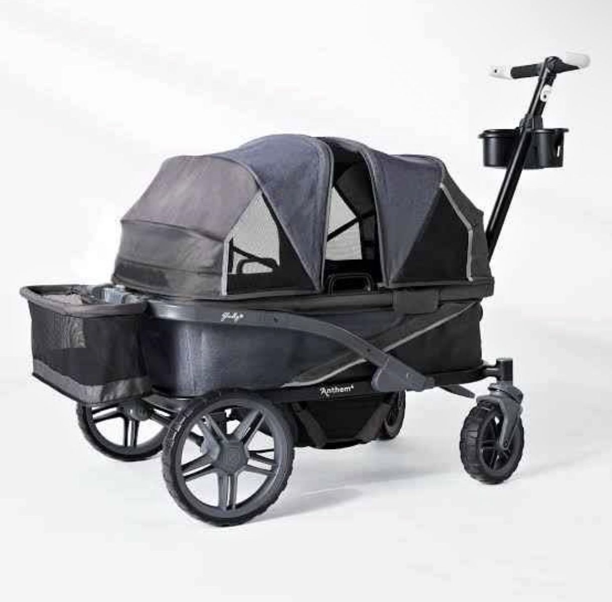 Gladly Family Anthem 4 Quad All-Terrain Wagon Stroller Adventure Bundle, Forest