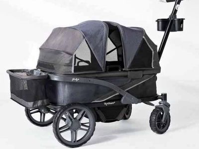 Gladly Family Anthem 4 Quad All-Terrain Wagon Stroller Adventure Bundle, Forest