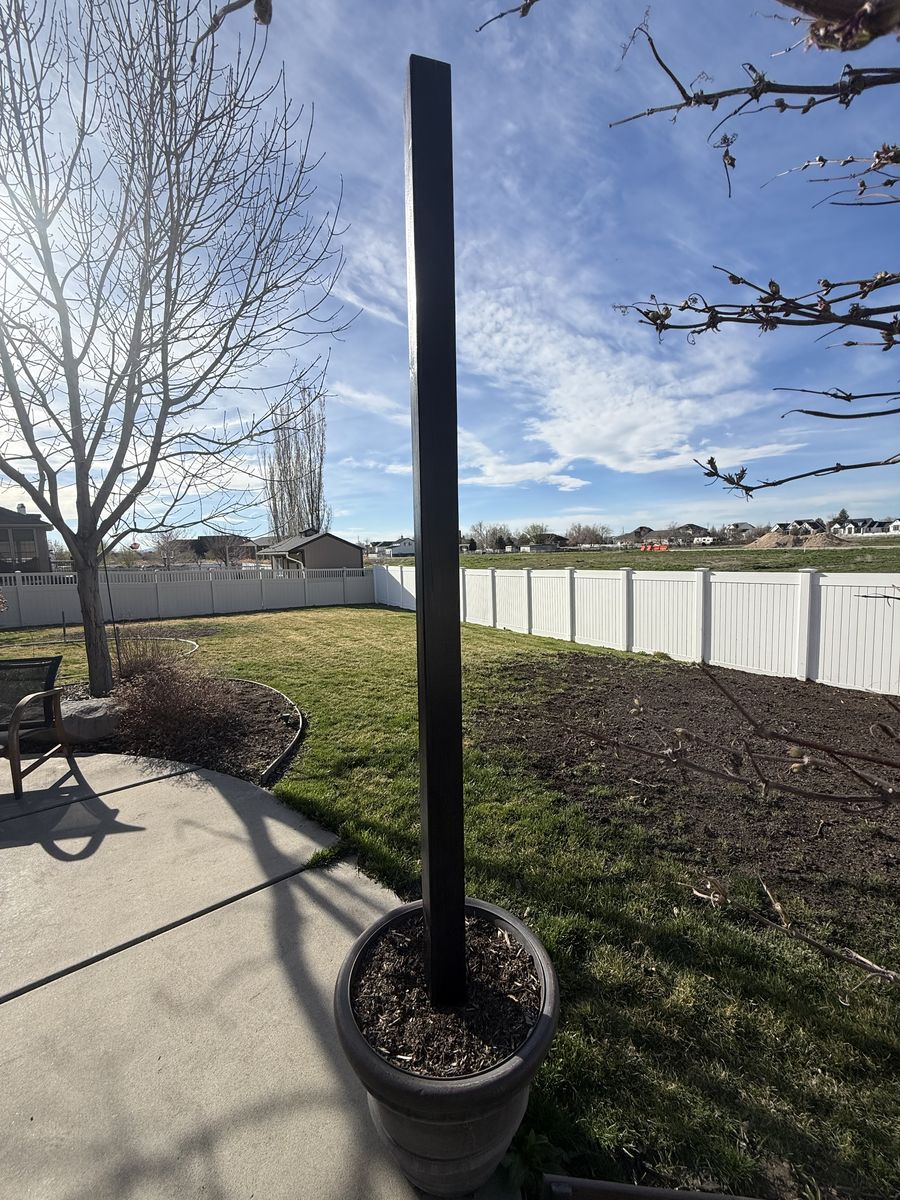 Three Weighted Planter Pole/Pot