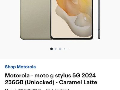 Motorola Moto G Stylus 5G 2024 256GB Unlocked Caramel Latte
