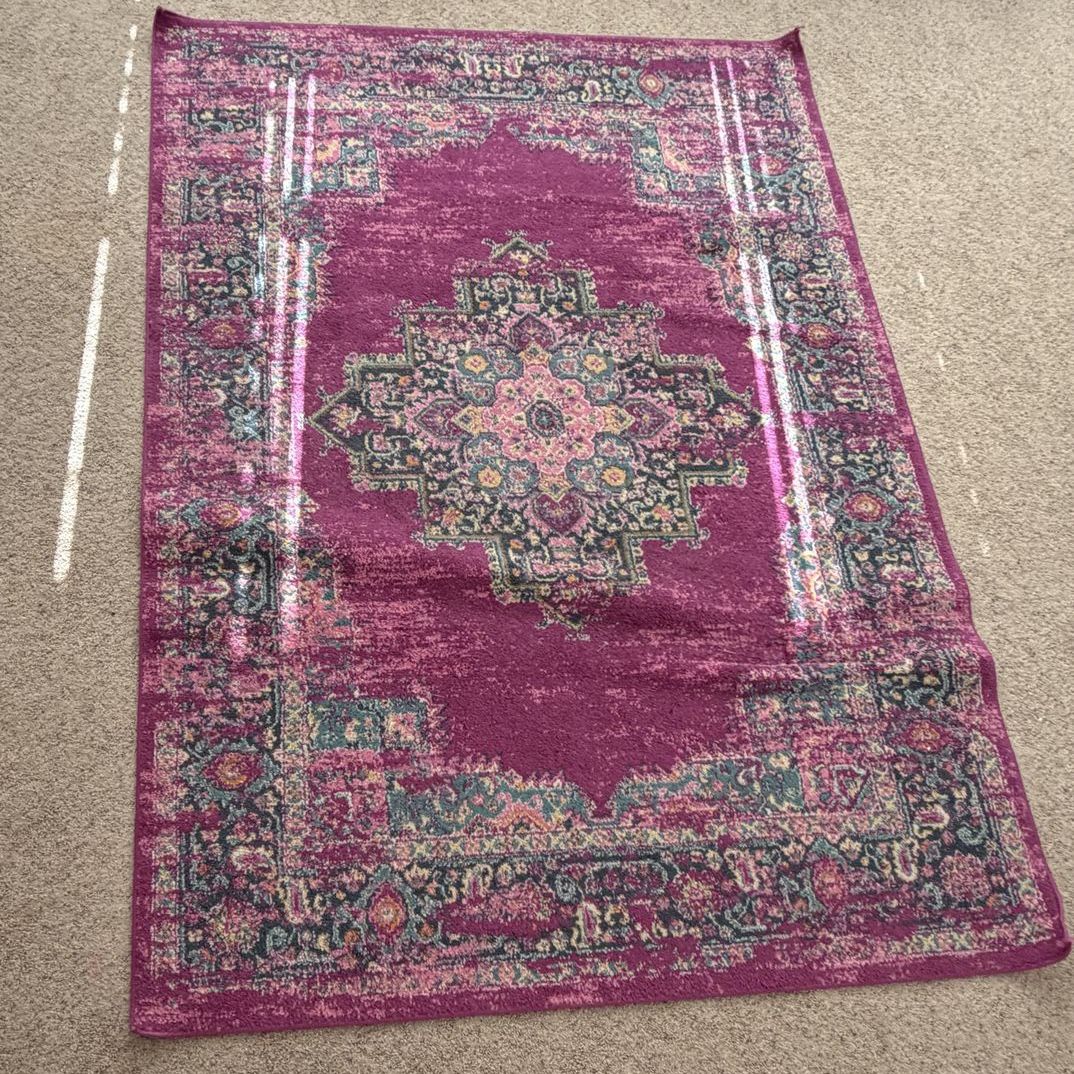 Fuchsia Pink Rug $50