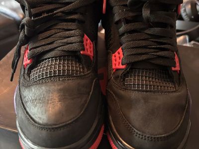 Nike Air Jordan 4 Retro NRG Black/Red/Purple, With Box