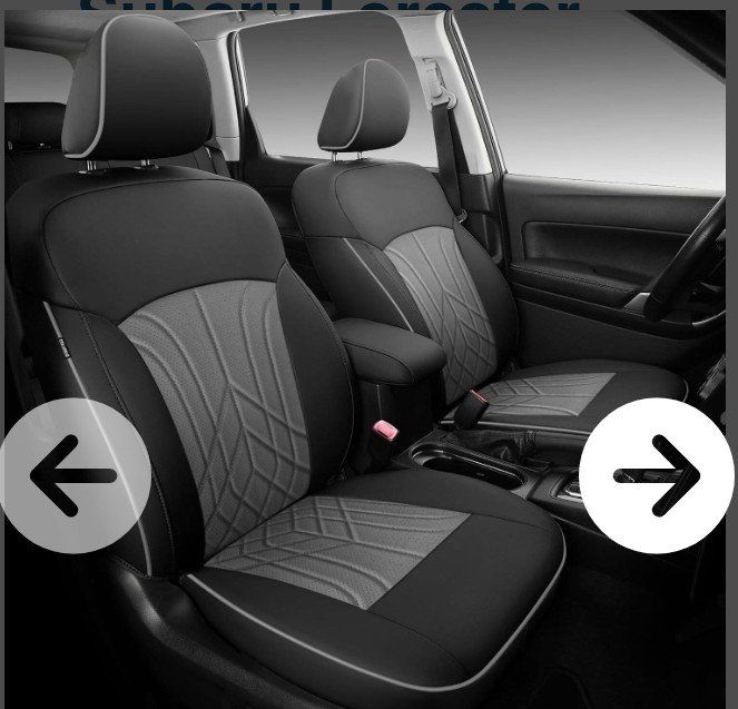 Custom Fit Car Seat Covers for Subaru Forester 2014-2018 - Black/Gray, Airbag Compatible (NEW)