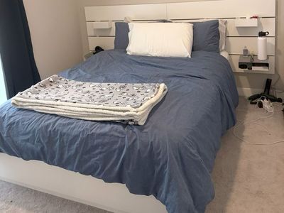 Ikea Queen Bed with Ample Drawers, Storage & Headboard