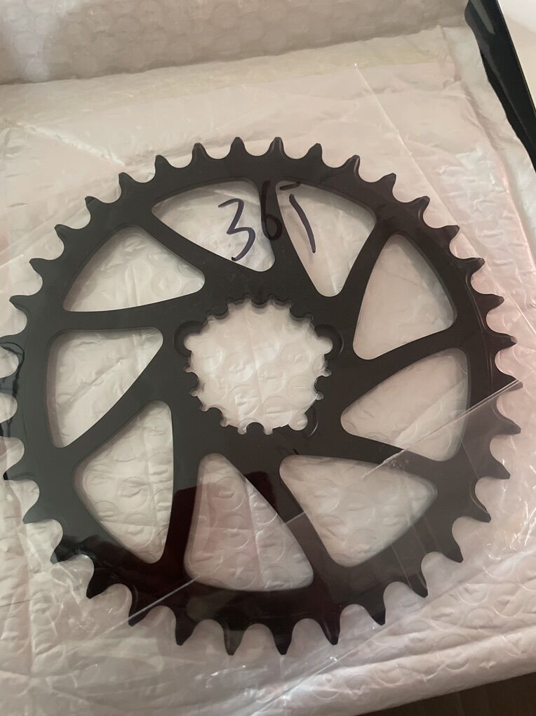 36t Chainring, 0mm Offset, GXP 3 Bolt