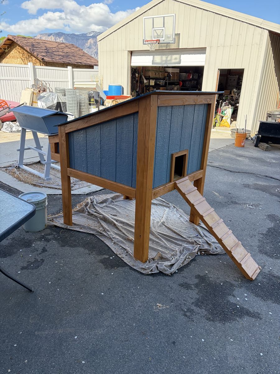 2X4 Constructed Chicken Coop With layer Box