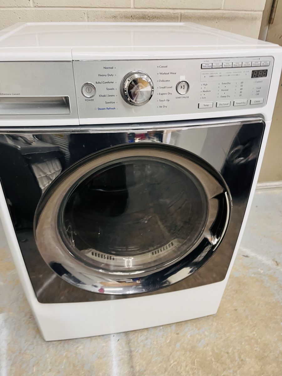 Kenmore by Lg electric dryer with steam refresh