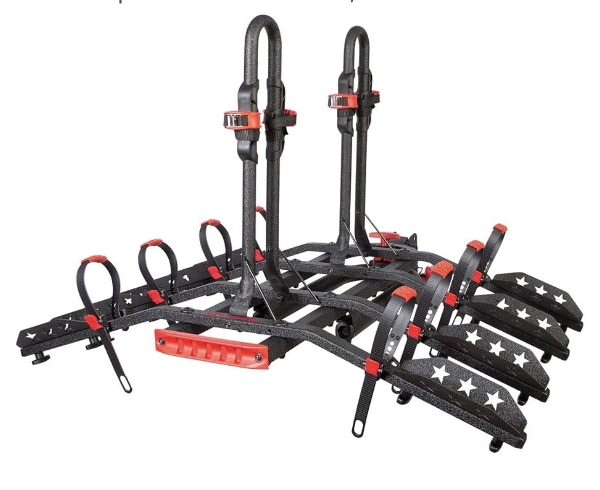 Tyger brand Deluxe 4-Bike Hitch Mounted platform / rack