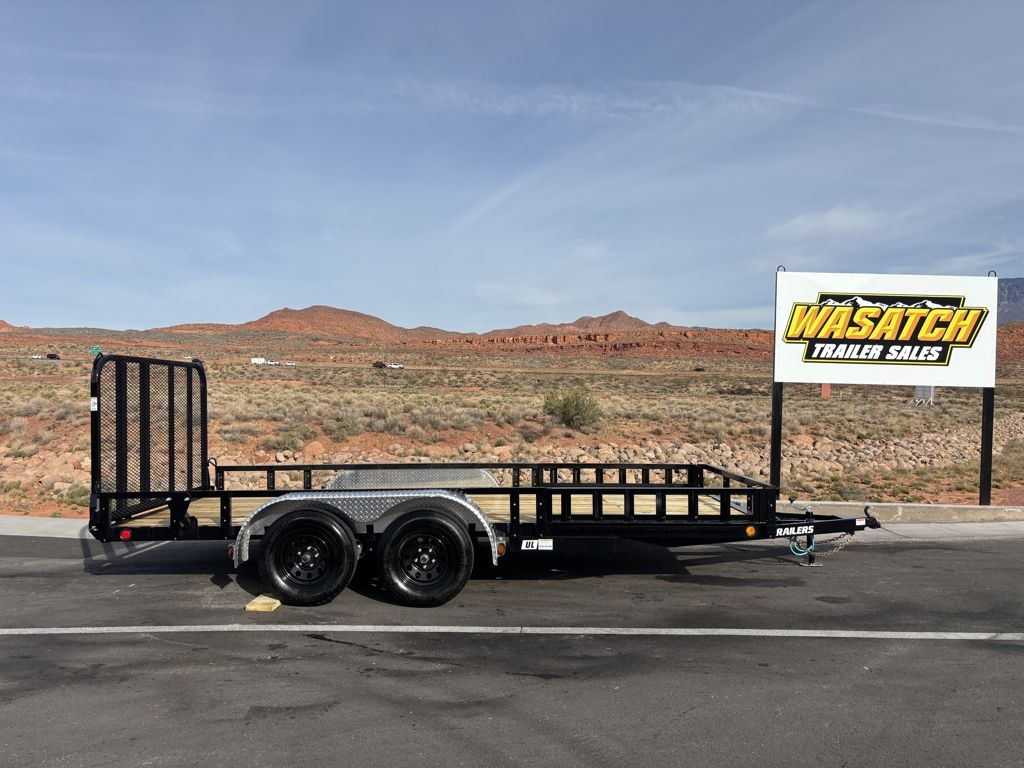 2026 PJ Trailers 7X16 Straight Deck Utility fold i