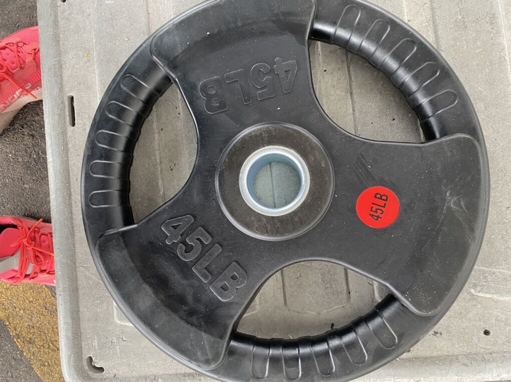 45LB RUBBER GRIP PLATE barbell weight
