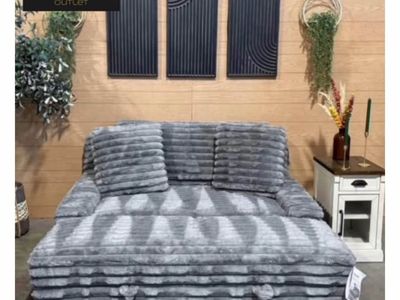 CORDUROY CHAISE AND OTTOMAN