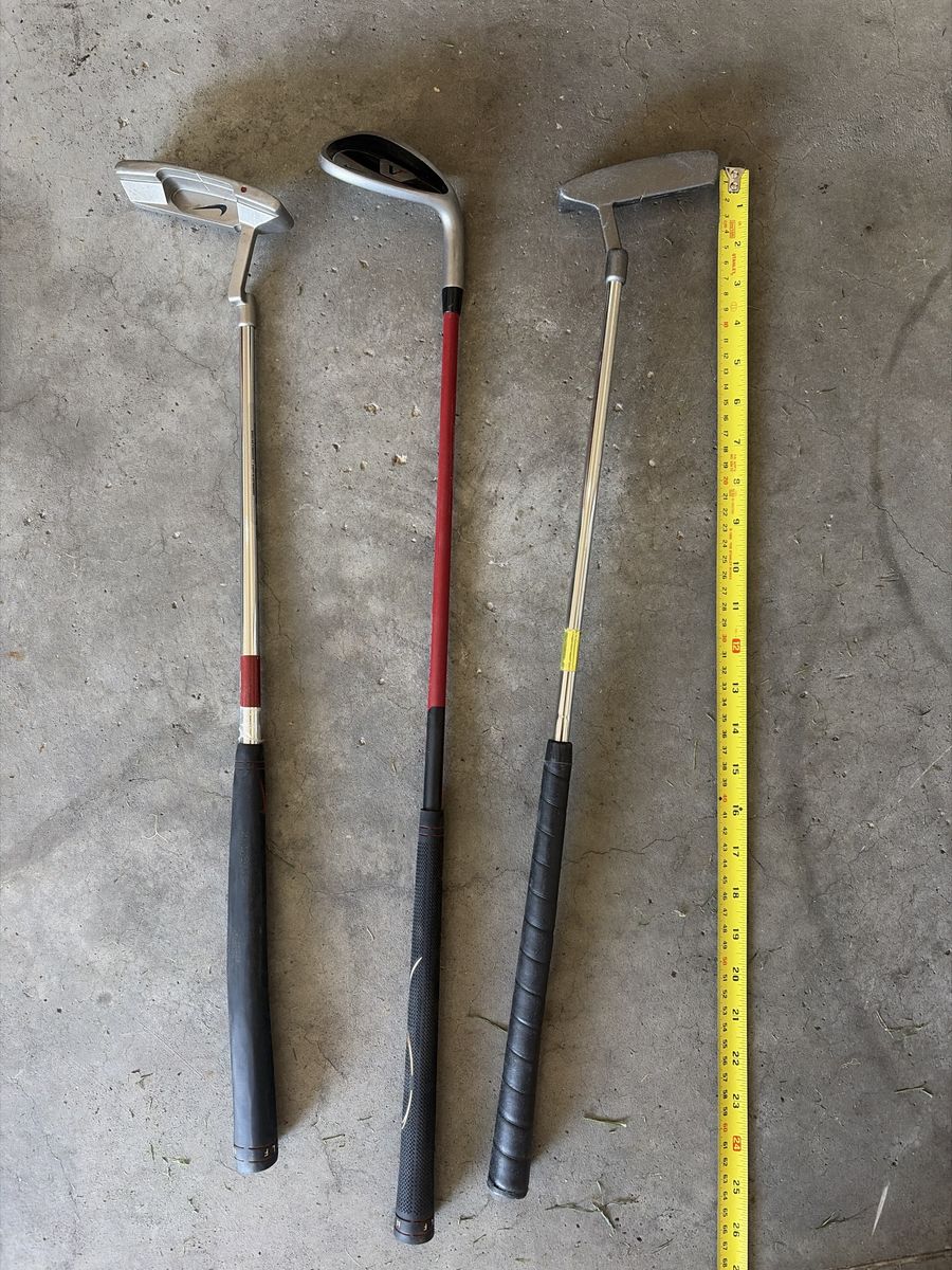 Nike and Assorted Golf Clubs Set of 3