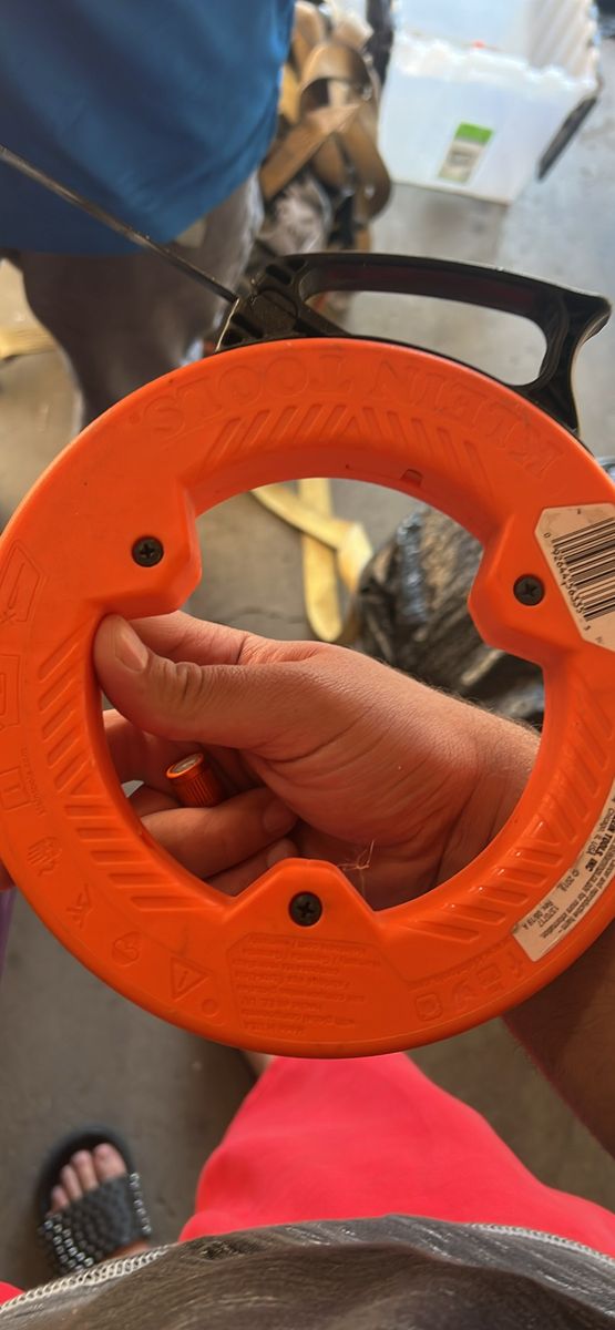 Klein Tools 56005 Fish Tape, 50 ft., Steel, Non-Conductive, Electrician Tool