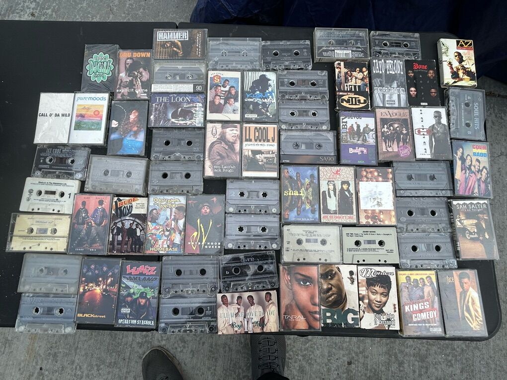 Lot Of 60 R&B Soul Pop Audio Cassettes & 30 CD's