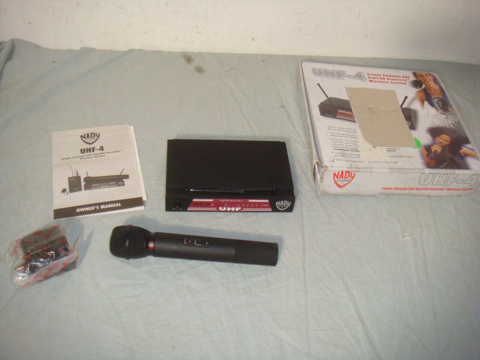 NADY UHF-4 SINGLE CHANNEL UHF TRU DIVERSITY WIRELESS HANDHELD MICROPHONE SYSTEM