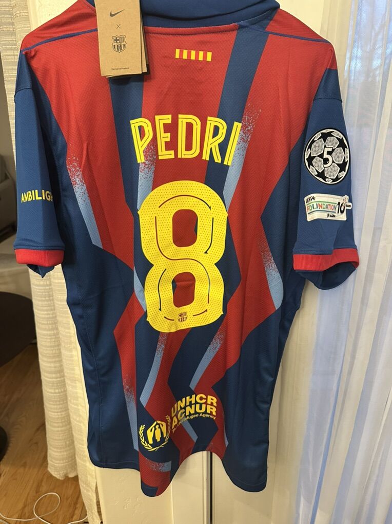 Barcelona Fc Soccer Jersey PEDRI 8 LARGE