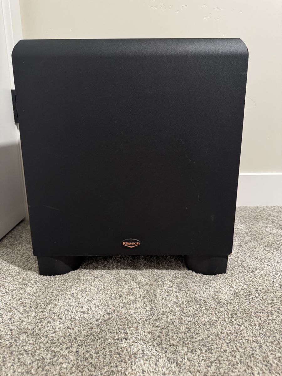 Klipsch KSW-12 Powered Subwoofer 12-Inch Down-Firing Sub Woofer Black