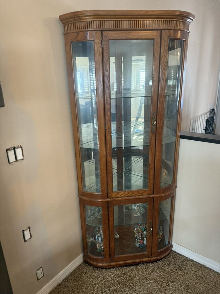 Corner Curio Cabinet