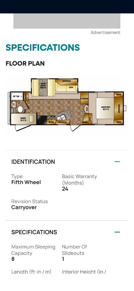 2011 Crossroads Zinger 250BH Fifth wheel