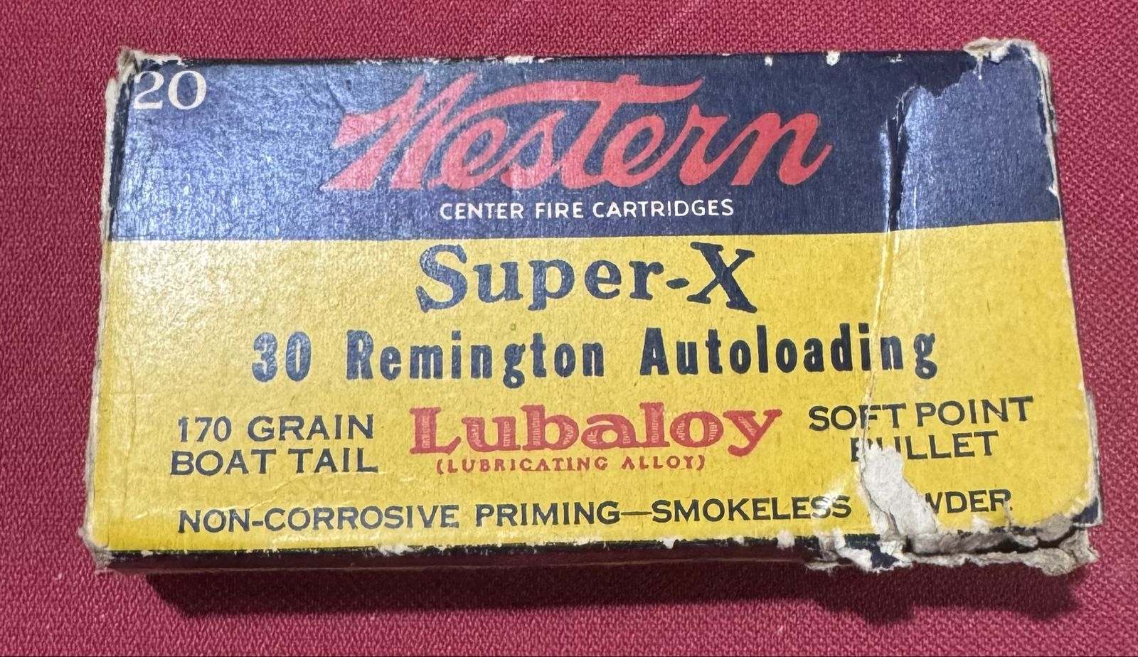 Vintage Western Super-X .30 Remington Autoloading Ammo