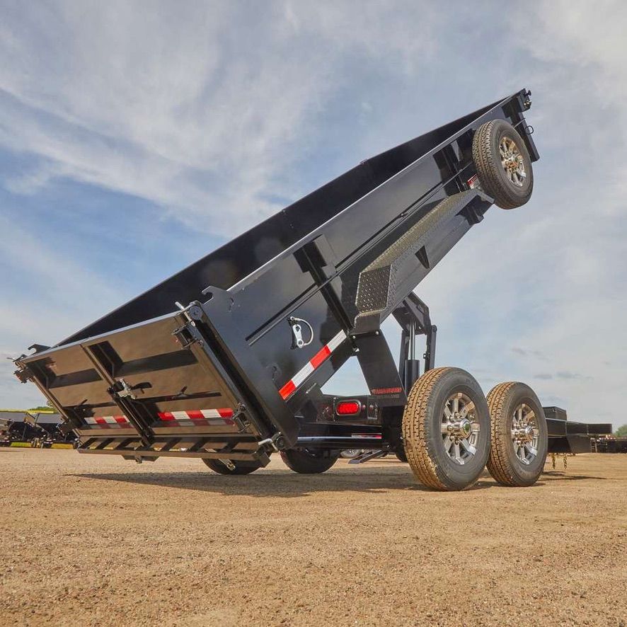 7x14 Dump Trailer Rental – 14K GVWR – Haul Dirt, Gravel, Debris - Starts at $80