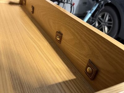 Premium White Oak 8-Drawer Dresser • Leather Pulls • Solid Quality Construction