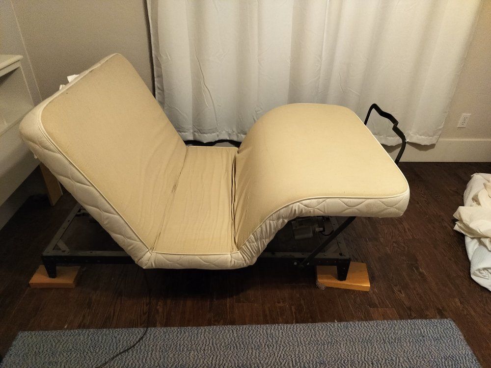 Motorized Twin Bed Frame with Mattress