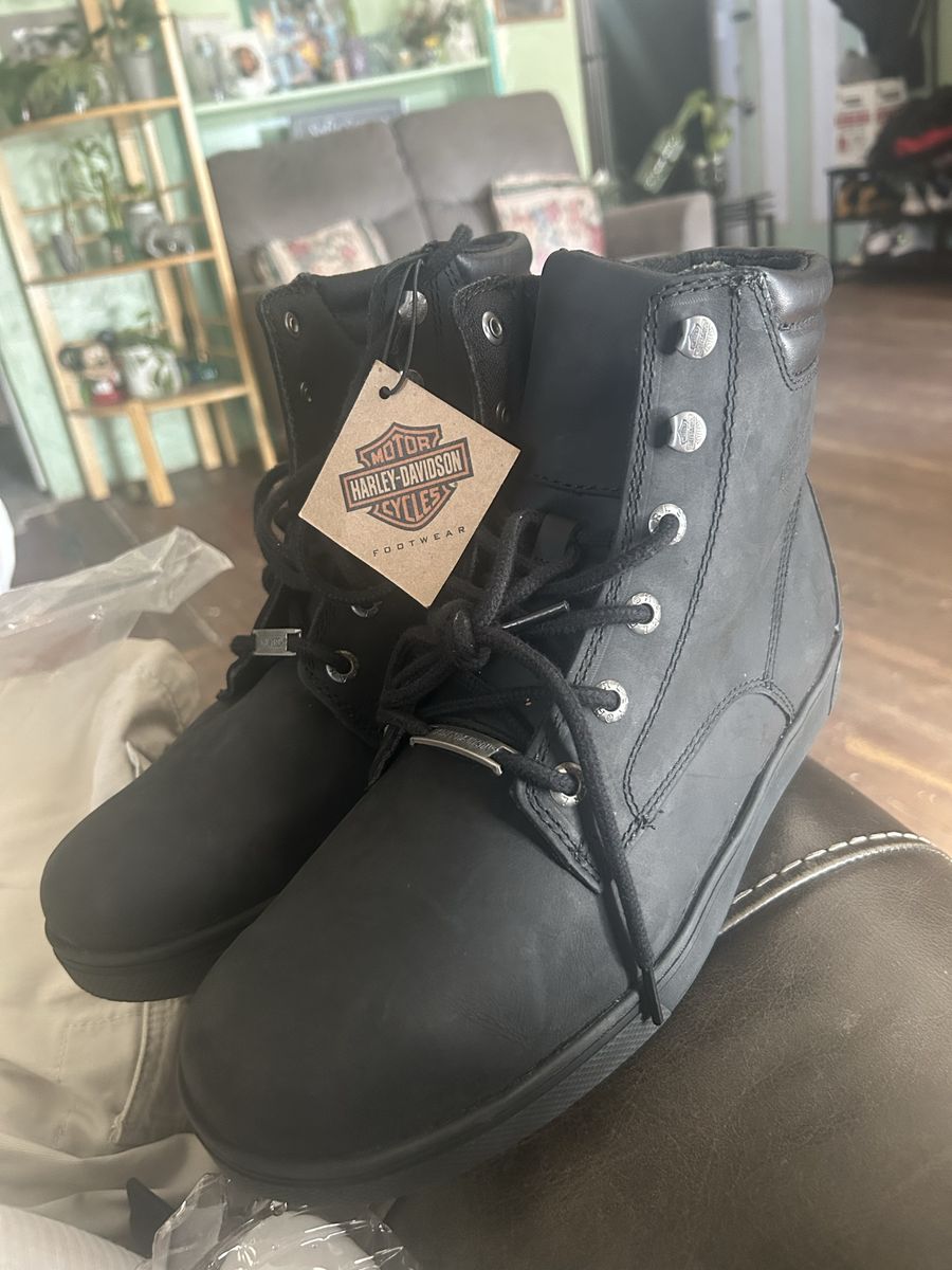 Harley-Davidson Footwear Men's Black Leather High Top Boots - New with Tags
