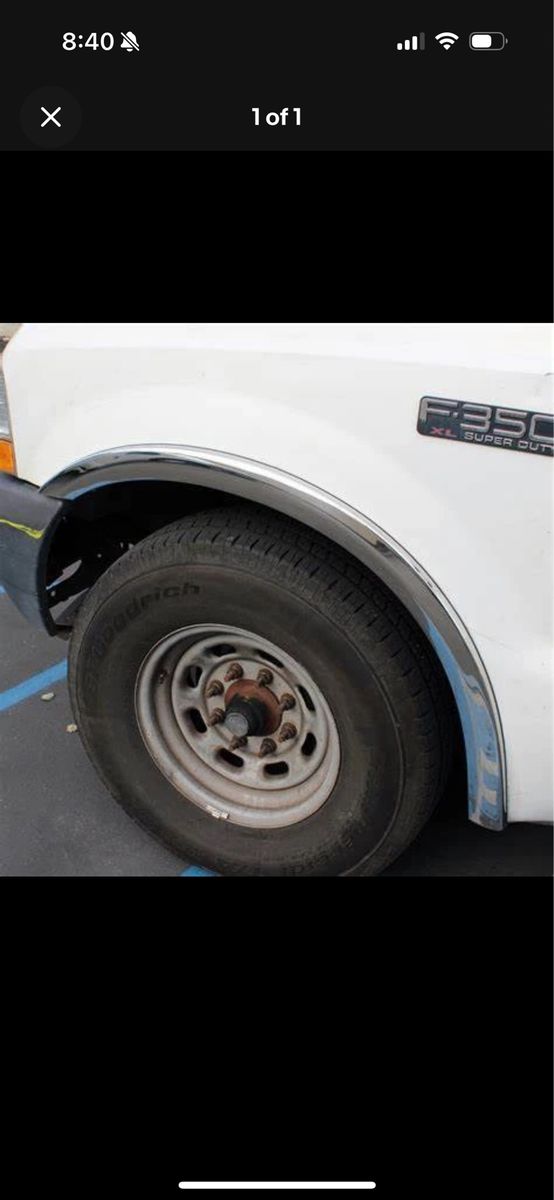 Polished Stainless Steel Fender Flares for Ford F-250 F-350 1999-2007
