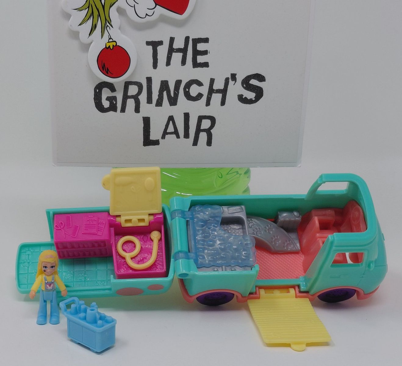 Polly Pocket Pollyville Pet Groomer Vehicle Playset