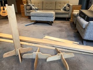 Wooden Quilt Frame with Stands