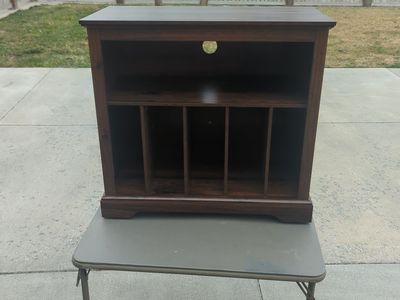 Dark Wood Media Console