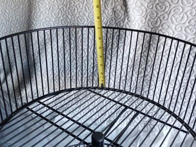 Black Metal 3-Tier Rolling Display Basket Rack - Retail Store Fixture on Wheels