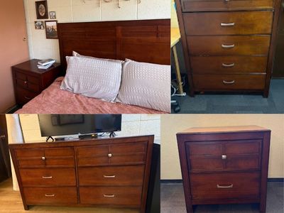 5-Piece Solid Wood Bedroom Set