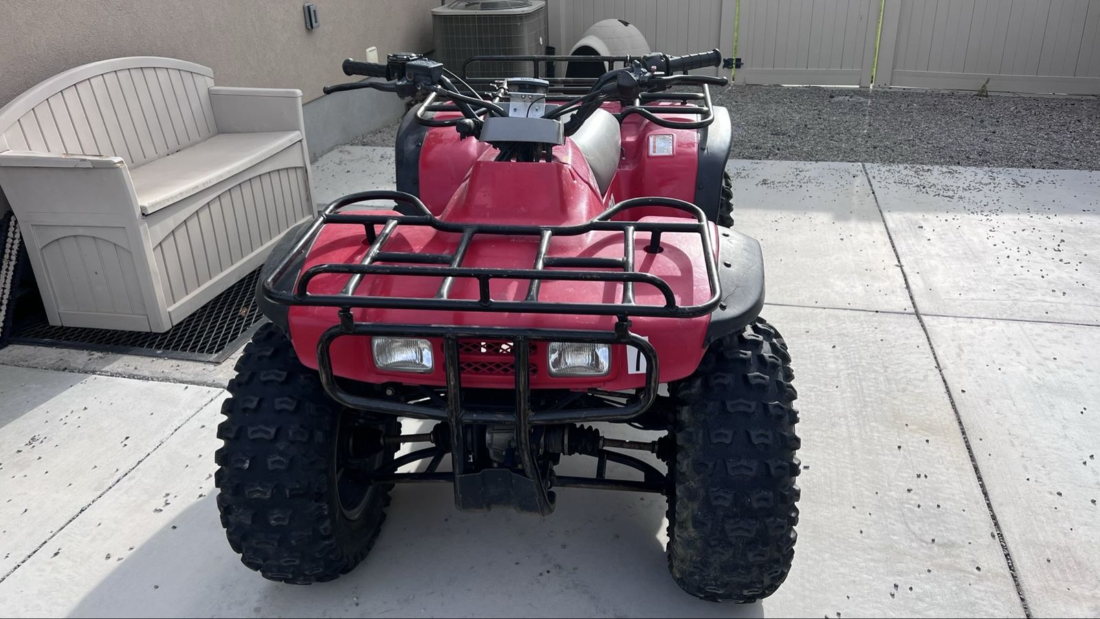 1993 Honda Fourtrax 300 4x4 ATV - Red, Classic Off-Road Quad