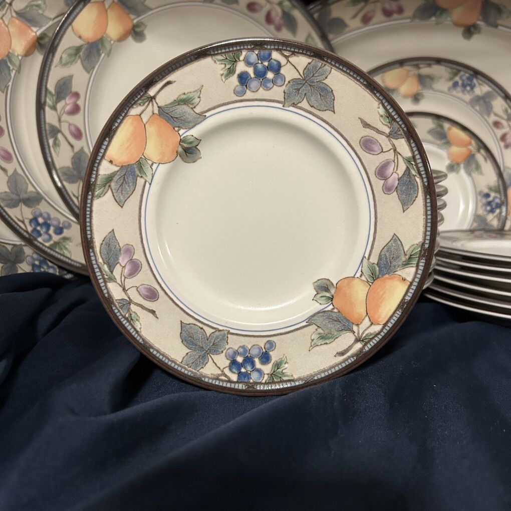 21 Dishes Vintage Mikasa Intaglio Garden Harvest