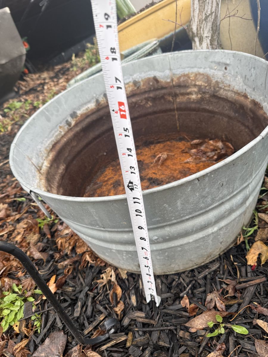 Large 11 Inch Galvanized Planter