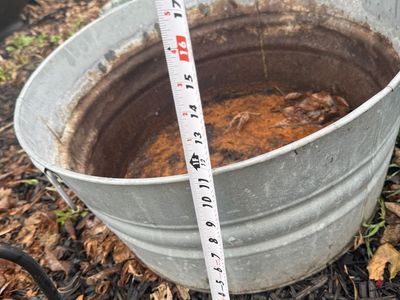 Large 11 Inch Galvanized Planter