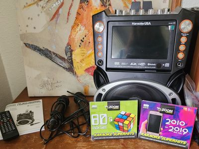 Gently Used Karaoke machine and accessories