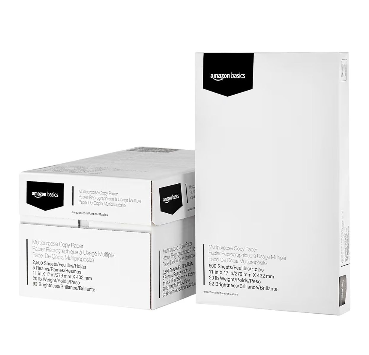 HALF PRICE OF AMAZON! BRAND NEW* Case of 2500 sheets of 11“ x 17“ multipurpose copy/printer paper