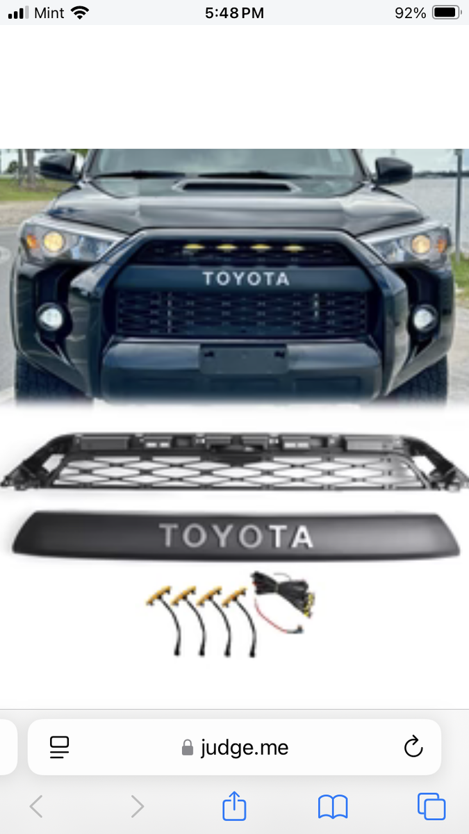2014-2019 Toyota 4Runner Grille $100.00