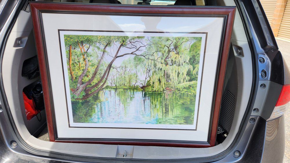 Cassie Winters "Willows on the Thames Estuary" Signed Hand-Embellished Giclée #130/295