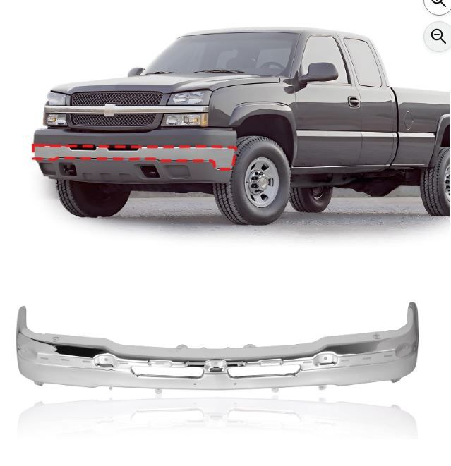 NEW! Front Bumper Chevrolet Silverado/Avalanche 2003-2007, Chrome/Steel