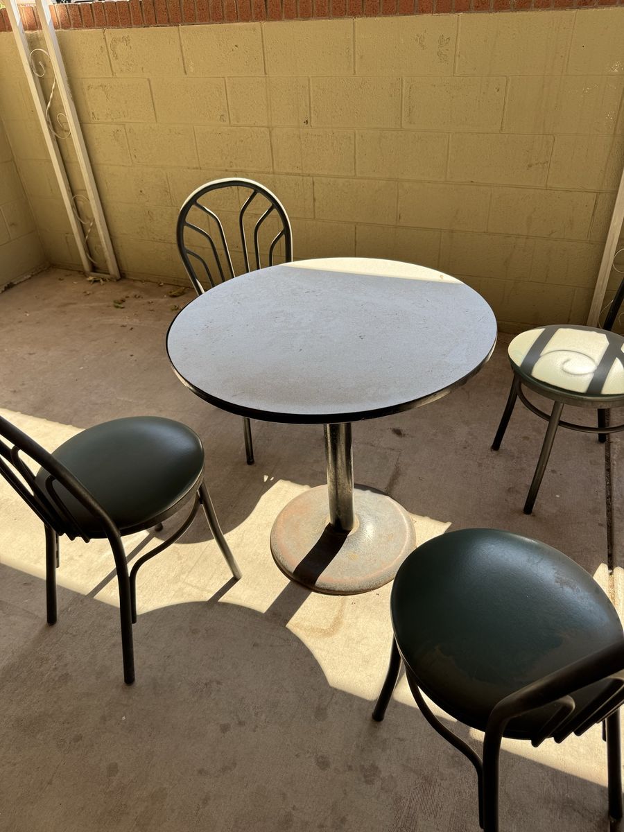 Patio table and chairs