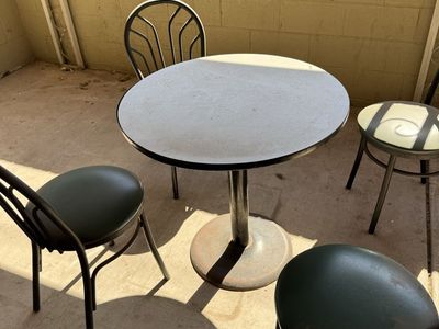 Patio table and chairs