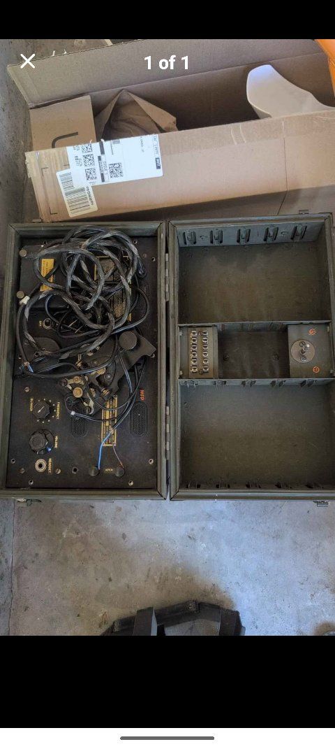 Vintage Military Field Phone Radio Communication System - Untested Parts/Repair