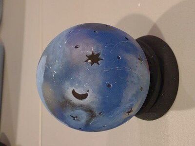 light up ceramic Galaxy crystal ball