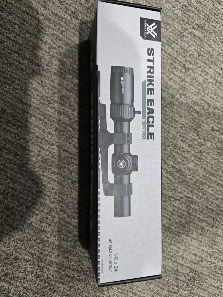 Vortex Strike Eagle 1-6x24 Riflescope SE-1624-2 AR-BDC3 MOA Reticle, New in Box