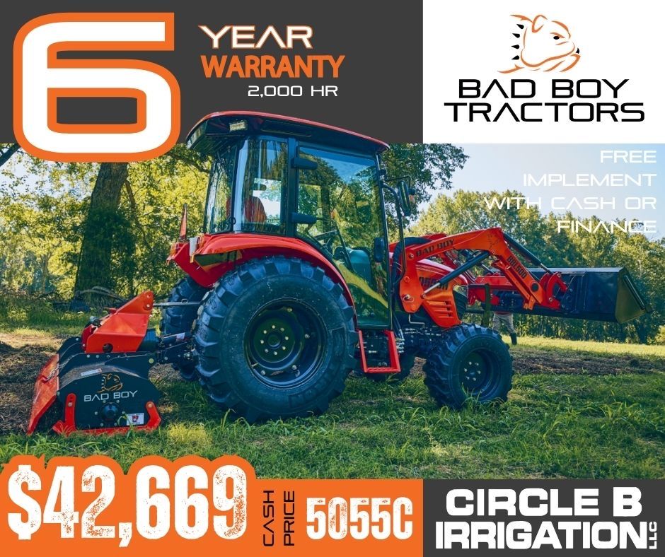 BAD BOY 5055 CAB TRACTOR — POWER, COMFORT & ATTITUDE BUILT TO WORK!